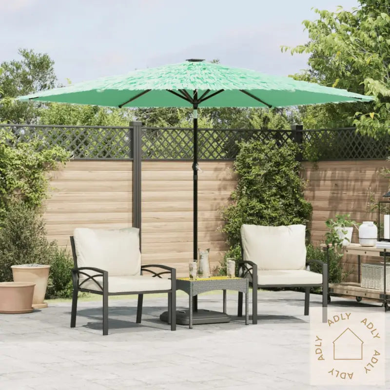 Hageparasoll Med Stålstang Grønn 288X288X225 Cm