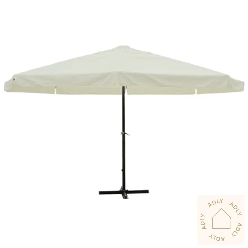 Parasol Hvit Aluminium 500 Cm