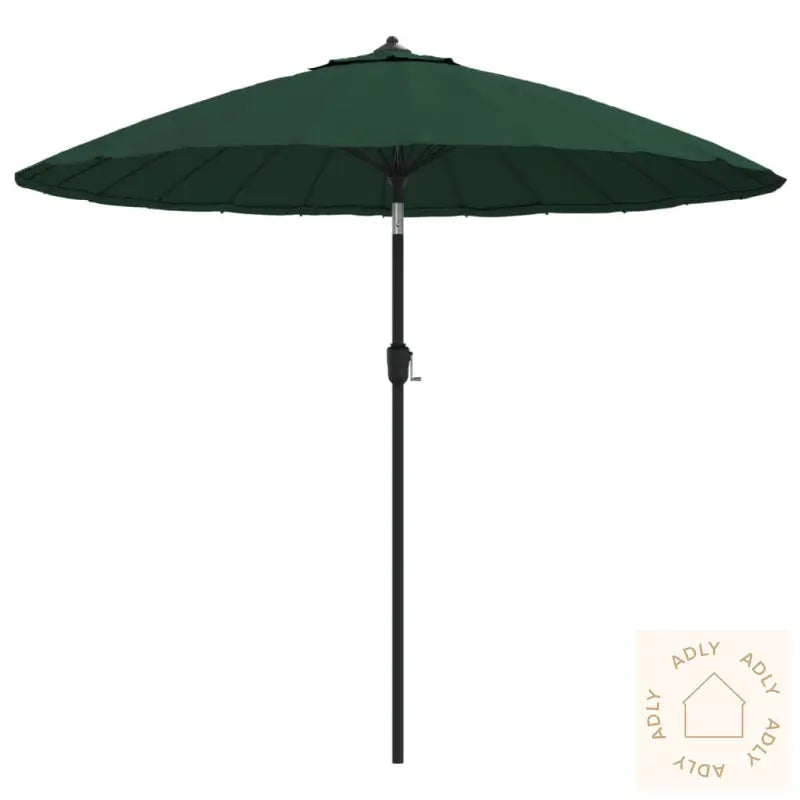 Parasoll Med Aluminiumsstang 270 Cm Grønn