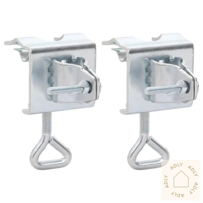 Parasollklemmer For Balkong 2 Stk 32 Mm Galvanisert Stål