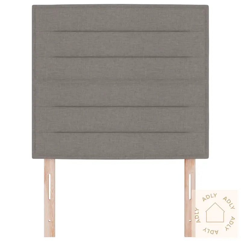 Sengegavl Linjer Design Taupe 100 Cm Stoff