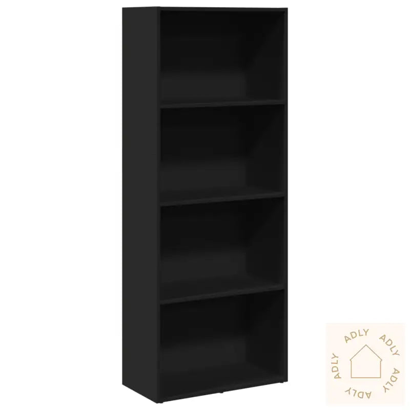Bokhylle Svart 60X30X152 Cm Konstruert Tre