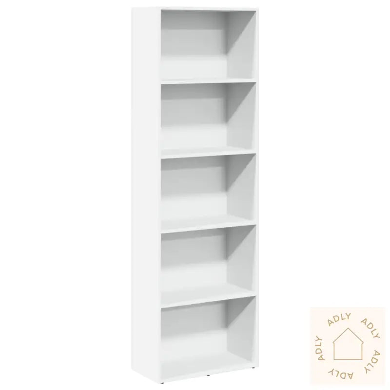 Bokhylle Hvit 60X30X189 Cm Konstruert Tre