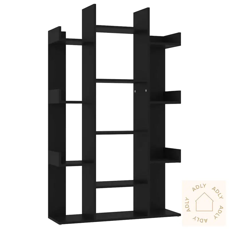 Bokhylle Svart 86X25,5X140 Cm Konstruert Tre