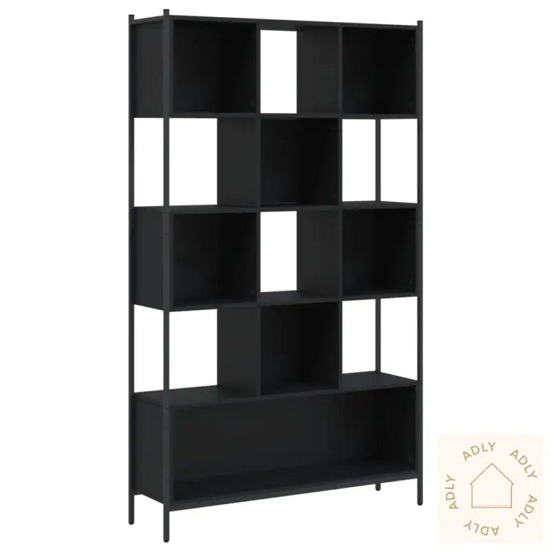 Bokhylle Svart 102X28X172 Cm Konstruert Tre