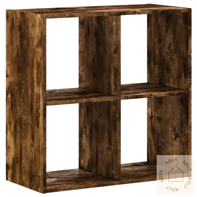 Bokhylle Røkt Eik 68,5X32X68,5 Cm Konstruert Tre