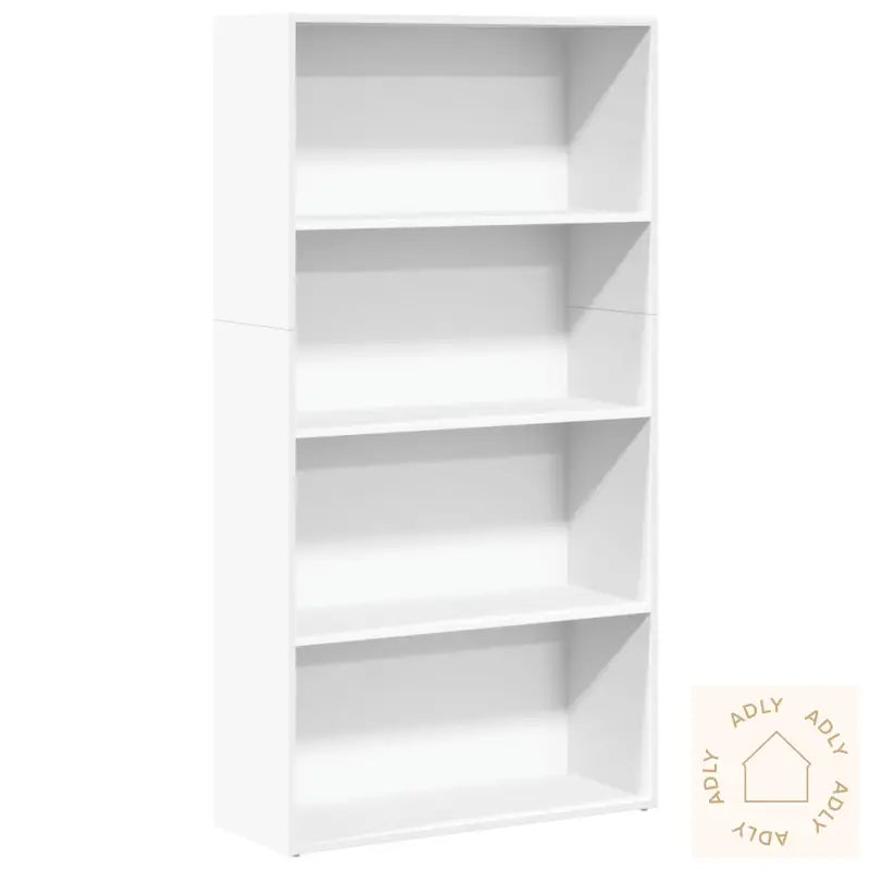 Bokhylle Hvit 80X30X152 Cm Konstruert Tre