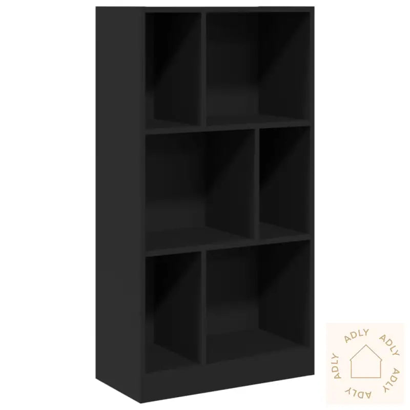 Bokhylle Svart 57X28,5X107,5 Cm Konstruert Tre