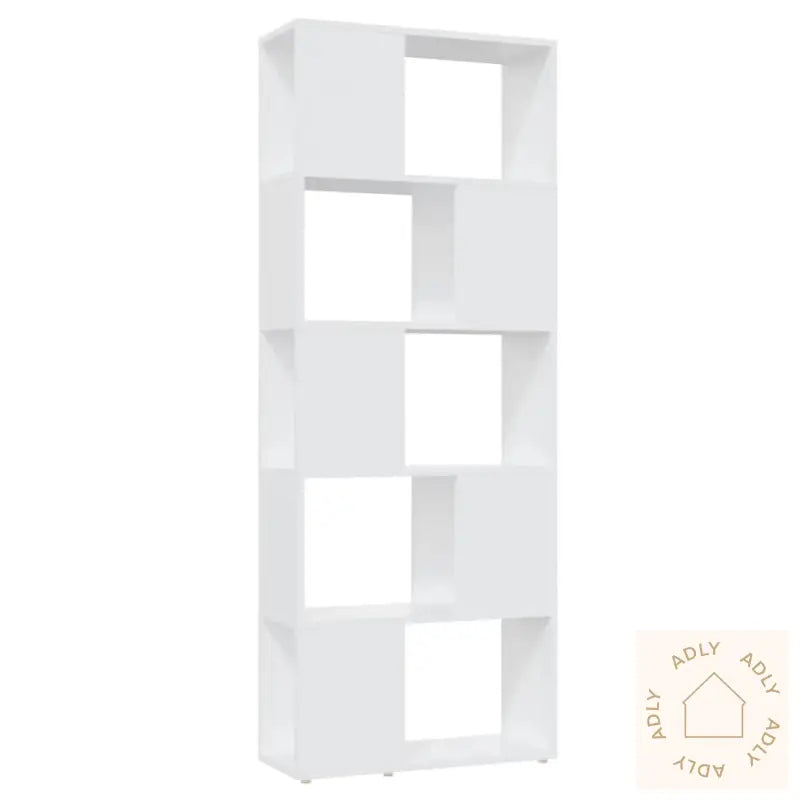 Bokhylle/Romdeler Hvit 60X24X155 Cm Konstruert Tre