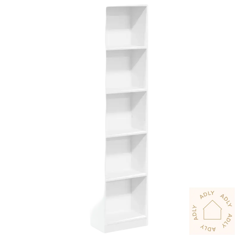Hvitt praktisk bokhylle fra Dine Møbler, perfekt til hjemmet eller hagemøbler