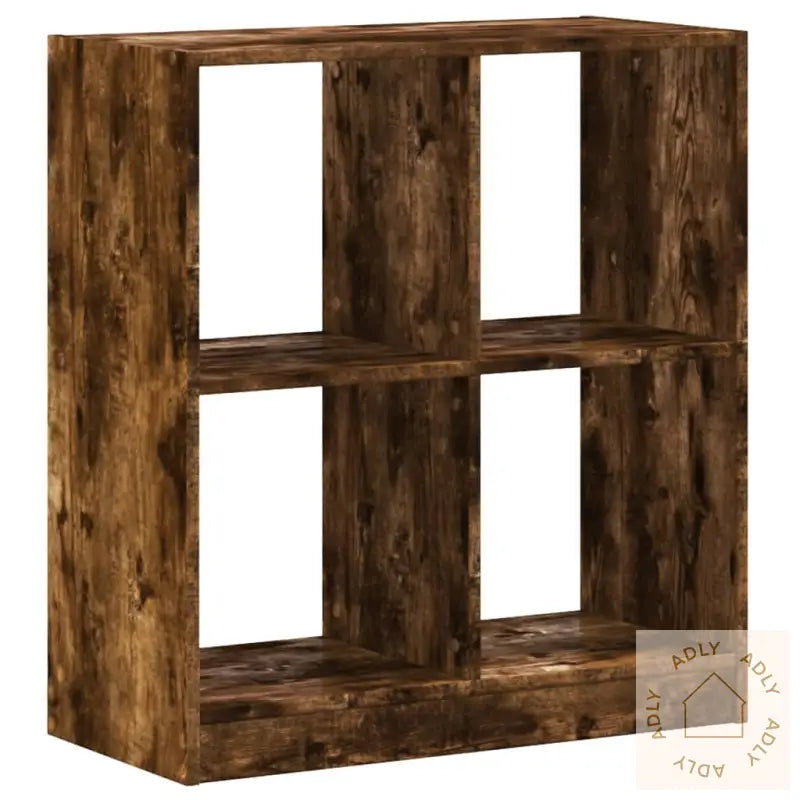 Bokhylle Røkt Eik 68,5X32X75 Cm Konstruert Tre