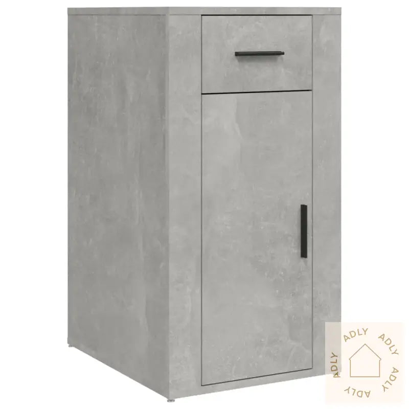 Skap Til Skrivebord Betonggrå 40X49X75 Cm Konstruert Tre