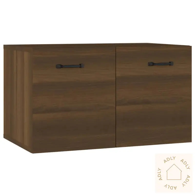 Veggskap Brun Eik 60X36,5X35 Cm Konstruert Tre