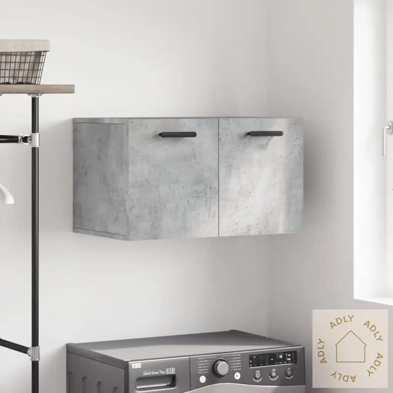 Veggskap Betonggrå 60X36,5X35 Cm Konstruert Tre