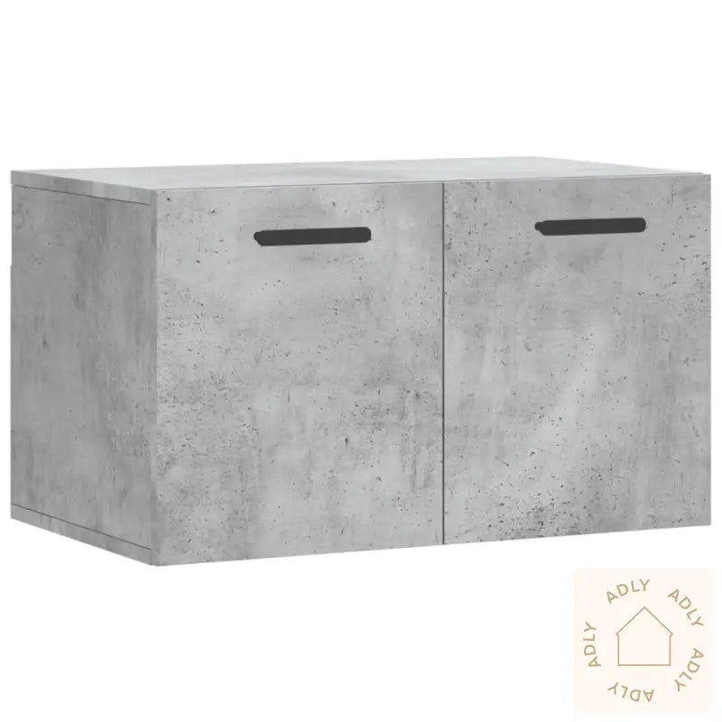 Veggskap Betonggrå 60X36,5X35 Cm Konstruert Tre