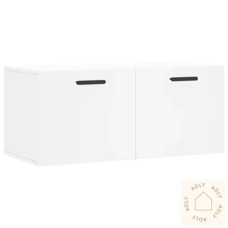 Veggskap Hvit 80X36,5X35 Cm Konstruert Tre