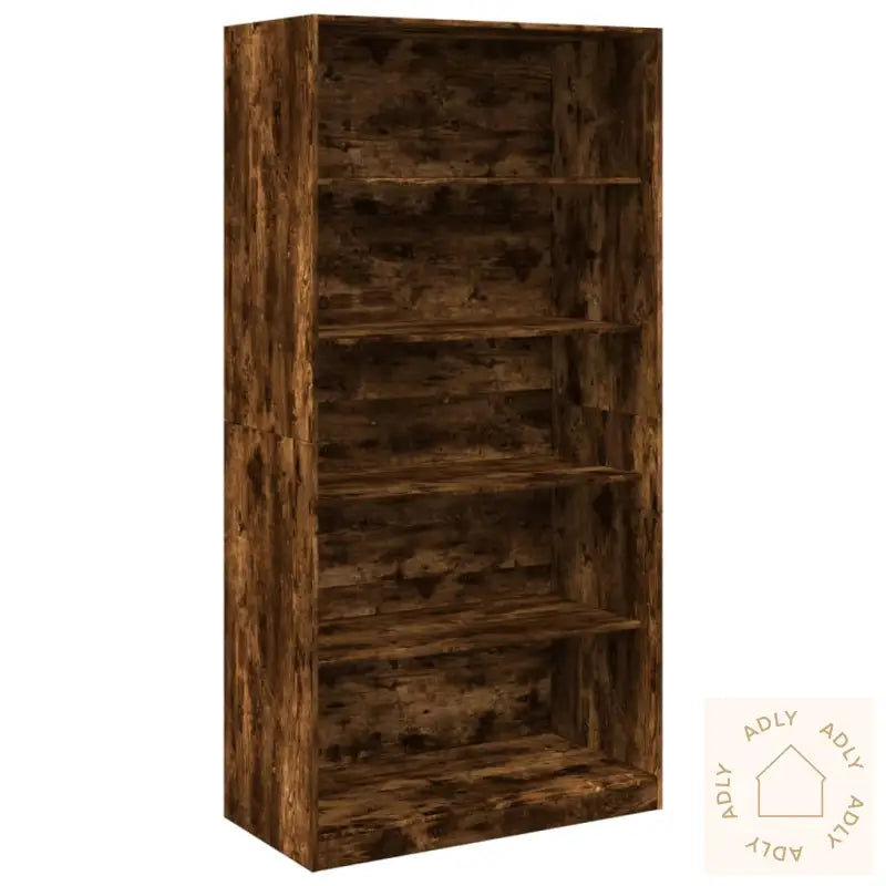 Garderobe Røkt Eik 100X50X200 Cm Konstruert Tre