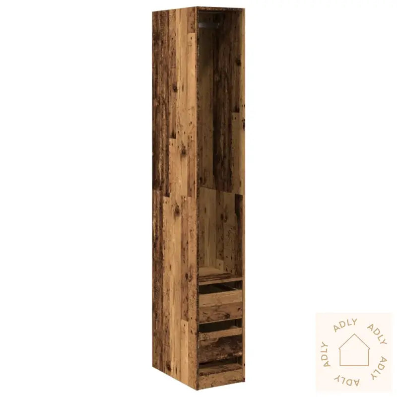 Garderobe Gammelt Tre 30X50X200 Cm Konstruert Tre