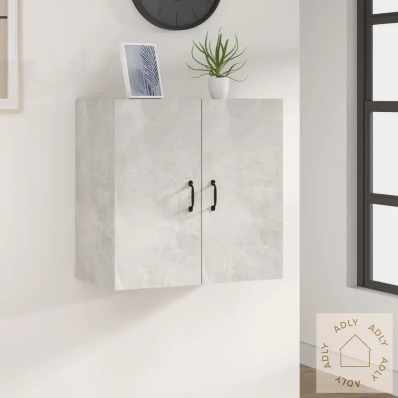 Veggskap Betonggrå 60X31X60 Cm Konstruert Tre