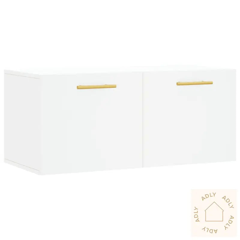 Veggskap Hvit 80X36,5X35 Cm Konstruert Tre