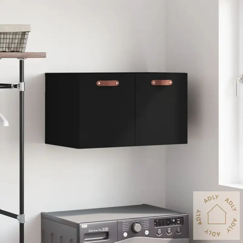 Veggskap Svart 60X36,5X35 Cm Konstruert Tre