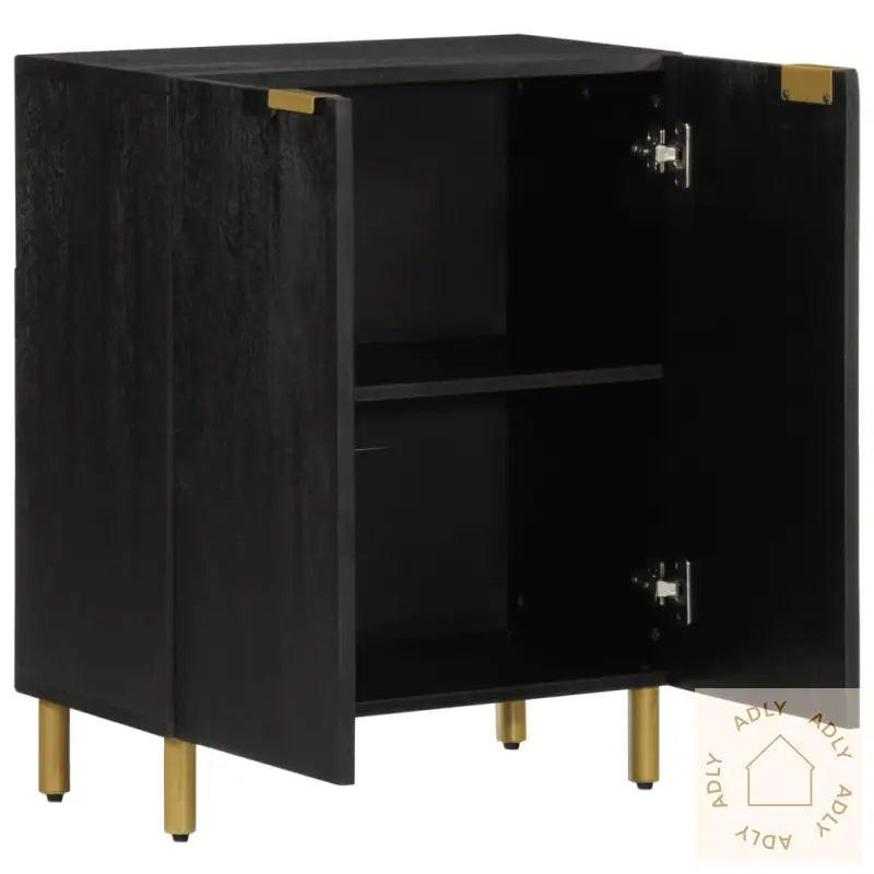 Skjenk Svart 60X33X75 Cm Konstruert Tre
