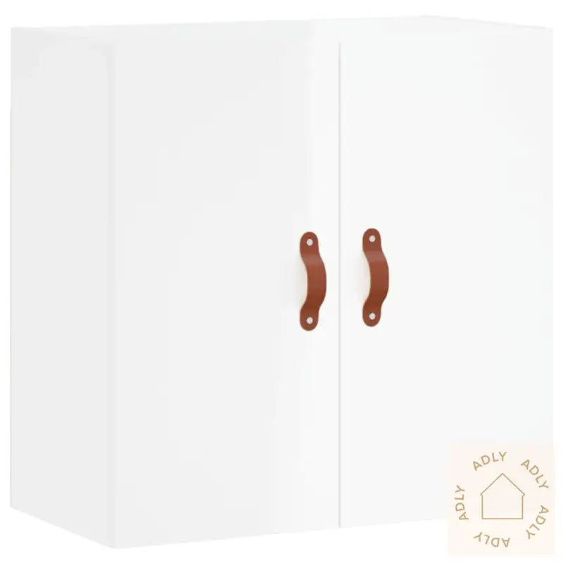 Veggskap Høyglans Hvit 60X31X60 Cm Konstruert Tre