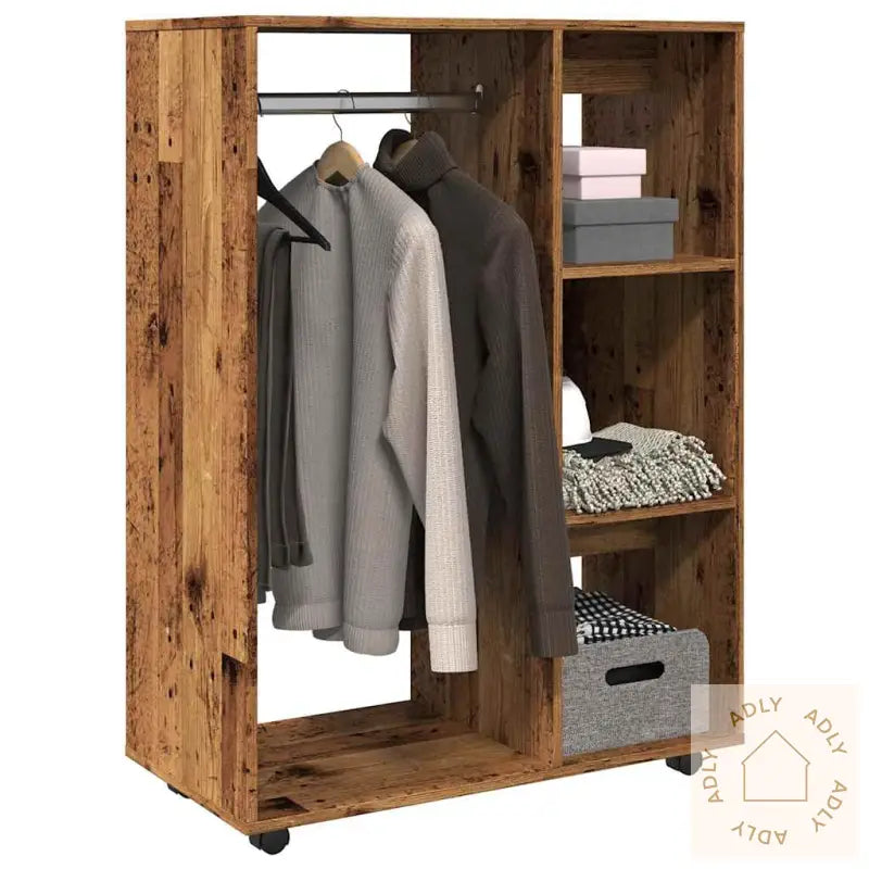 Garderobe Gammelt Tre 80X40X110 Cm Konstruert Tre