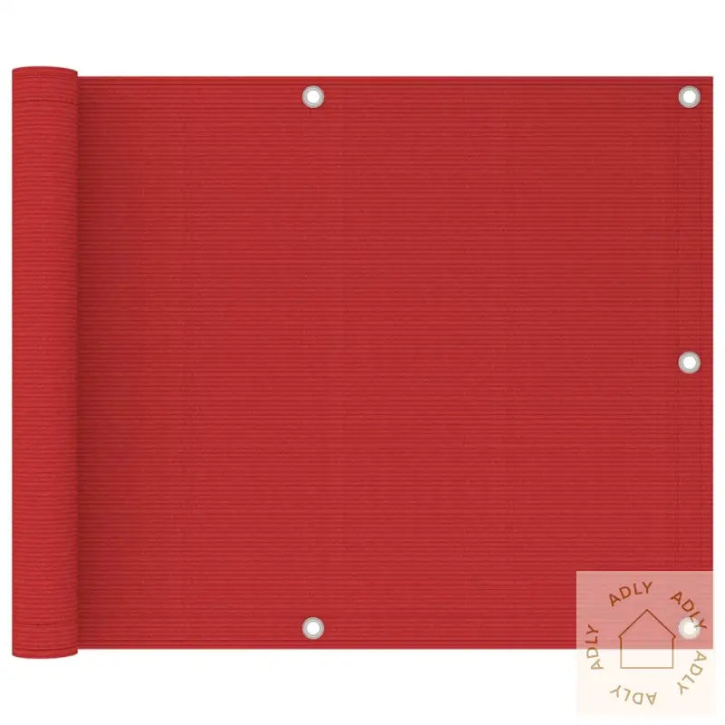 Balkongskjerm Rød 75X300 Cm Hdpe