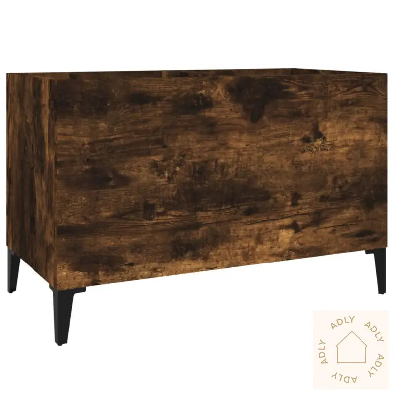 Hifi-Benk Røkt Eik 74,5X38X48 Cm Konstruert Tre