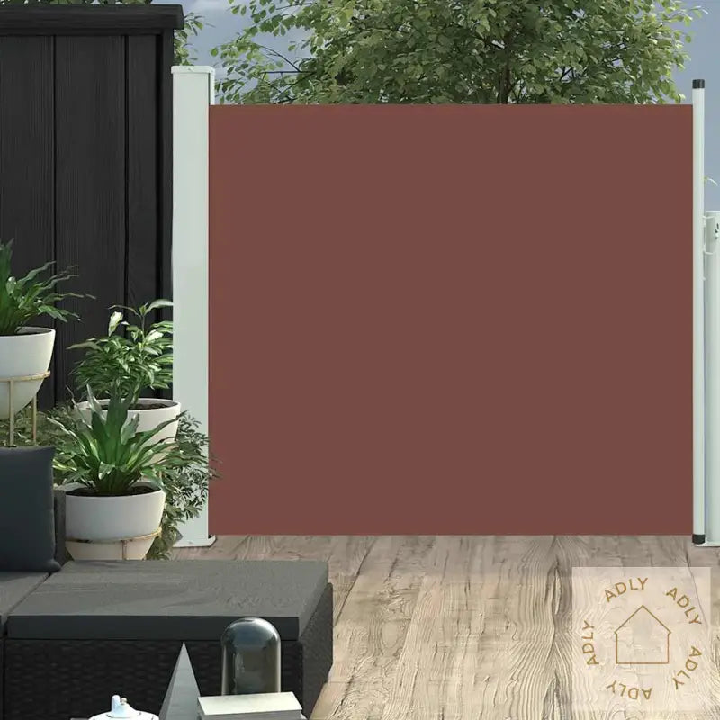 Uttrekkbar Sidemarkise 100X300 Cm Brun