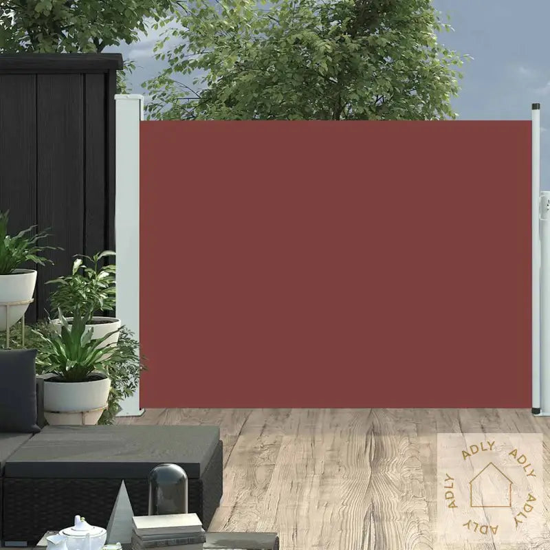 Uttrekkbar Sidemarkise 100X500 Cm Brun