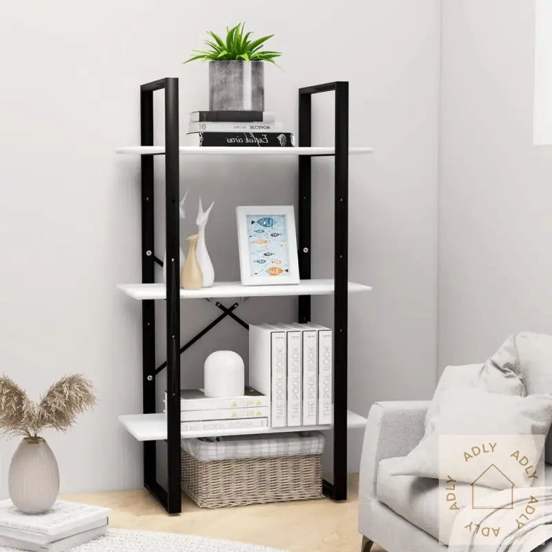 Oppbevaringshylle Hvit 60X30X105 Cm Konstruert Tre