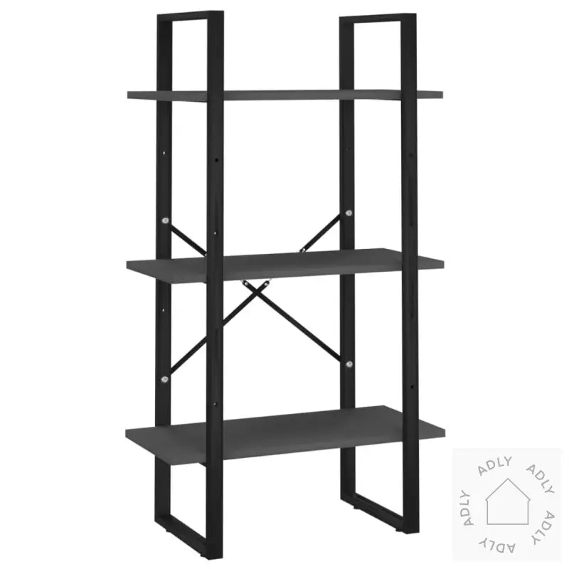 Oppbevaringshylle Grå 60X30X105 Cm Konstruert Tre