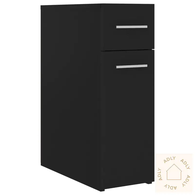 Apotekskap Svart 20X45,5X60 Cm Konstruert Tre
