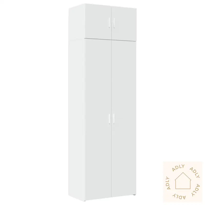 Oppbevaringsskap Hvit 70X42,5X225 Cm Konstruert Tre