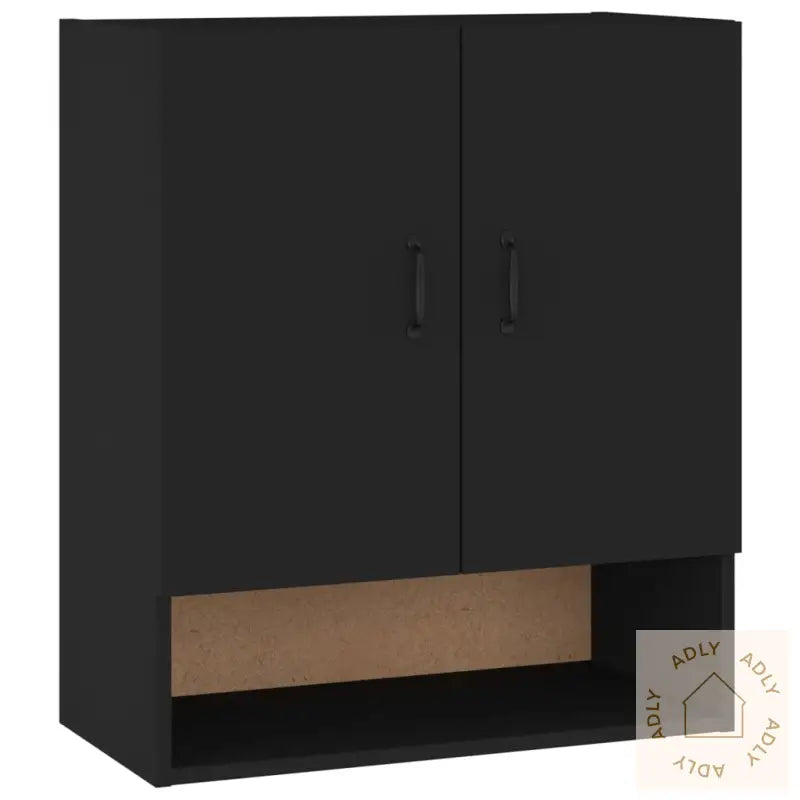 Veggskap Svart 60X31X70 Cm Konstruert Tre