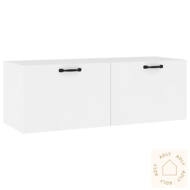 Veggskap Hvit 100X36,5X35 Cm Konstruert Tre