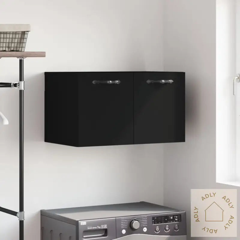 Veggskap Svart 60X36,5X35 Cm Konstruert Tre
