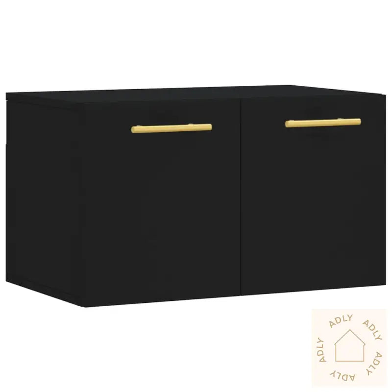 Veggskap Svart 60X36,5X35 Cm Konstruert Tre