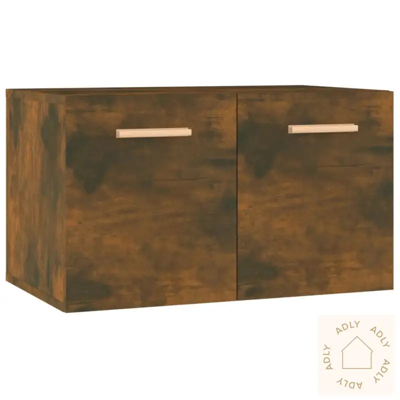 Veggskap Røkt Eik 60X36,5X35 Cm Konstruert Tre