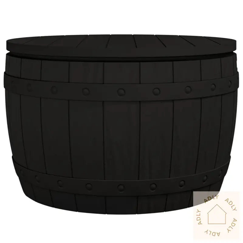 Hageoppbevaringsboks 3-I-1 Svart Polypropylen