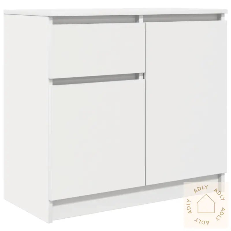 Skjenk Med Skuff Hvit 71X35X65 Cm Konstruert Tre