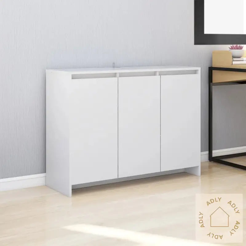 Skjenk Hvit 102X33X75 Cm Konstruert Tre