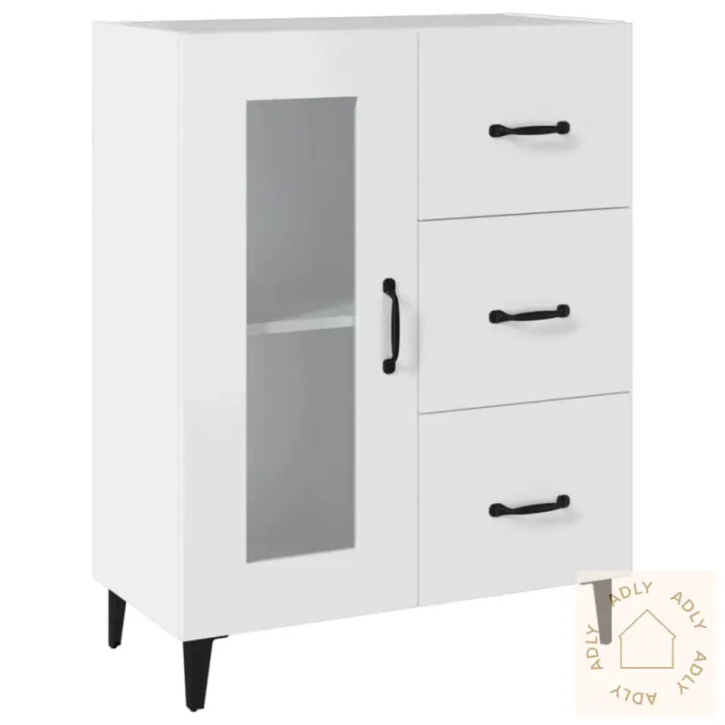 Skjenk Hvit 69,5X34X90 Cm Konstruert Tre