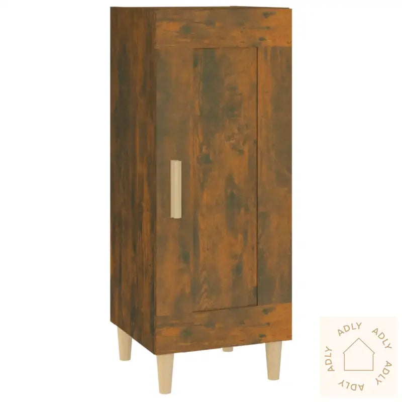Skjenk Røkt Eik 34,5X34X90 Cm Konstruert Tre