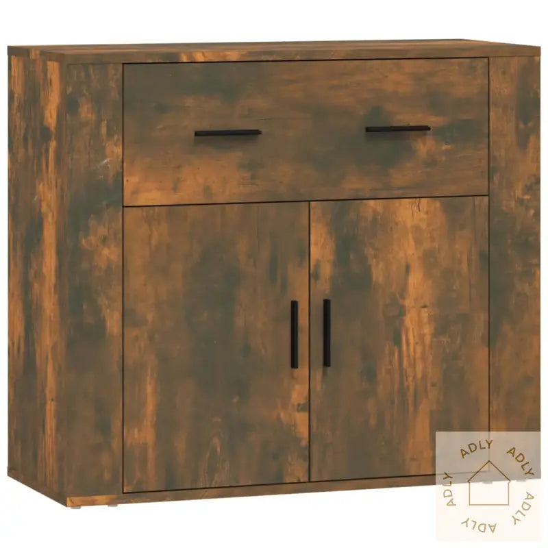 Skjenk Røkt Eik 80X33X70 Cm Konstruert Tre