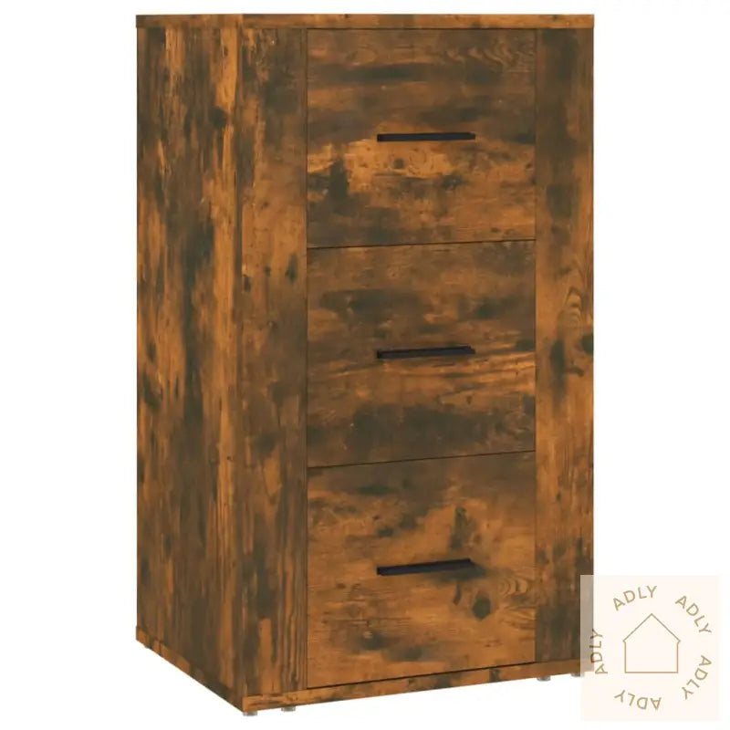 Skjenk Røkt Eik 40X33X70 Cm Konstruert Tre