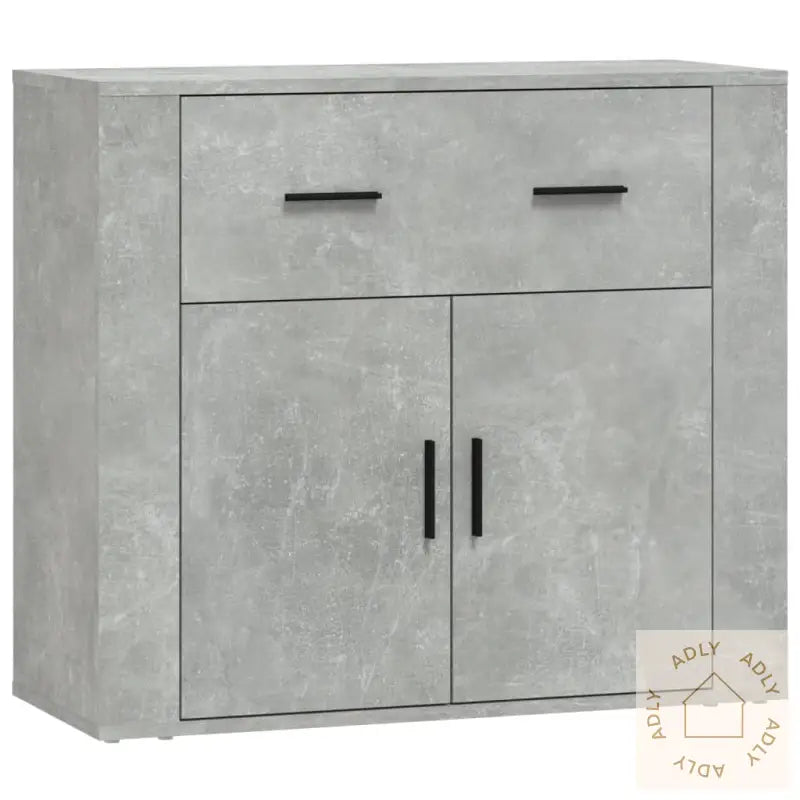 Skjenk Betonggrå 80X33X70 Cm Konstruert Tre
