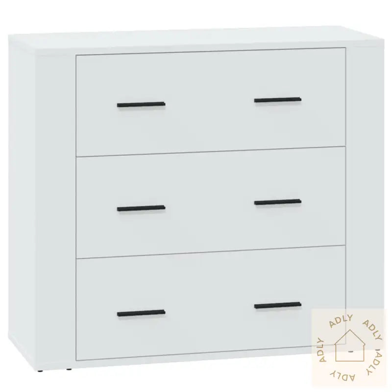 Skjenk Hvit 80X33X70 Cm Konstruert Tre
